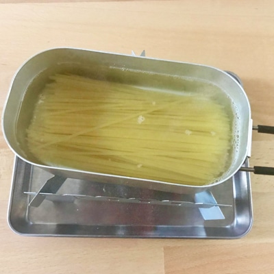 箸休めに！豆腐とチキンのパスタサラダ